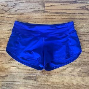 NWOT Lululemon Larkspur Speed Up Shorts 2.5